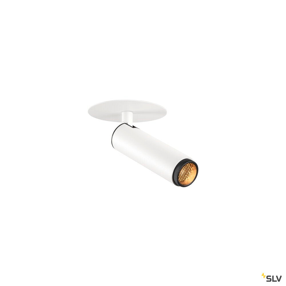 SLV GRIP! S, Ceiling-mounted light, PHASE, 2700 K, 29°, IP20, cylindrical, white / black 1009052