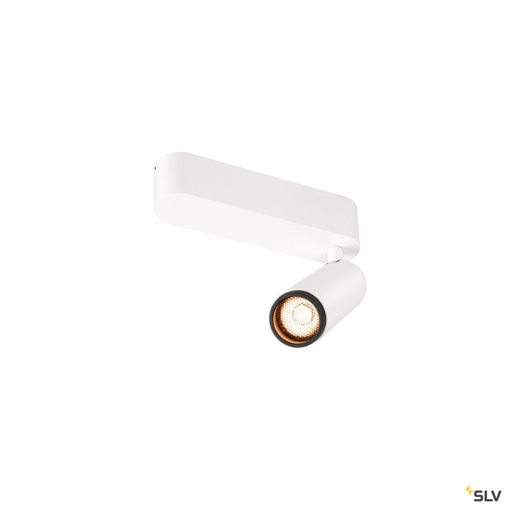 SLV GRIP! M, Ceiling-mounted light, single, PHASE, 2700K, 14W, 42°, white / black 1009068