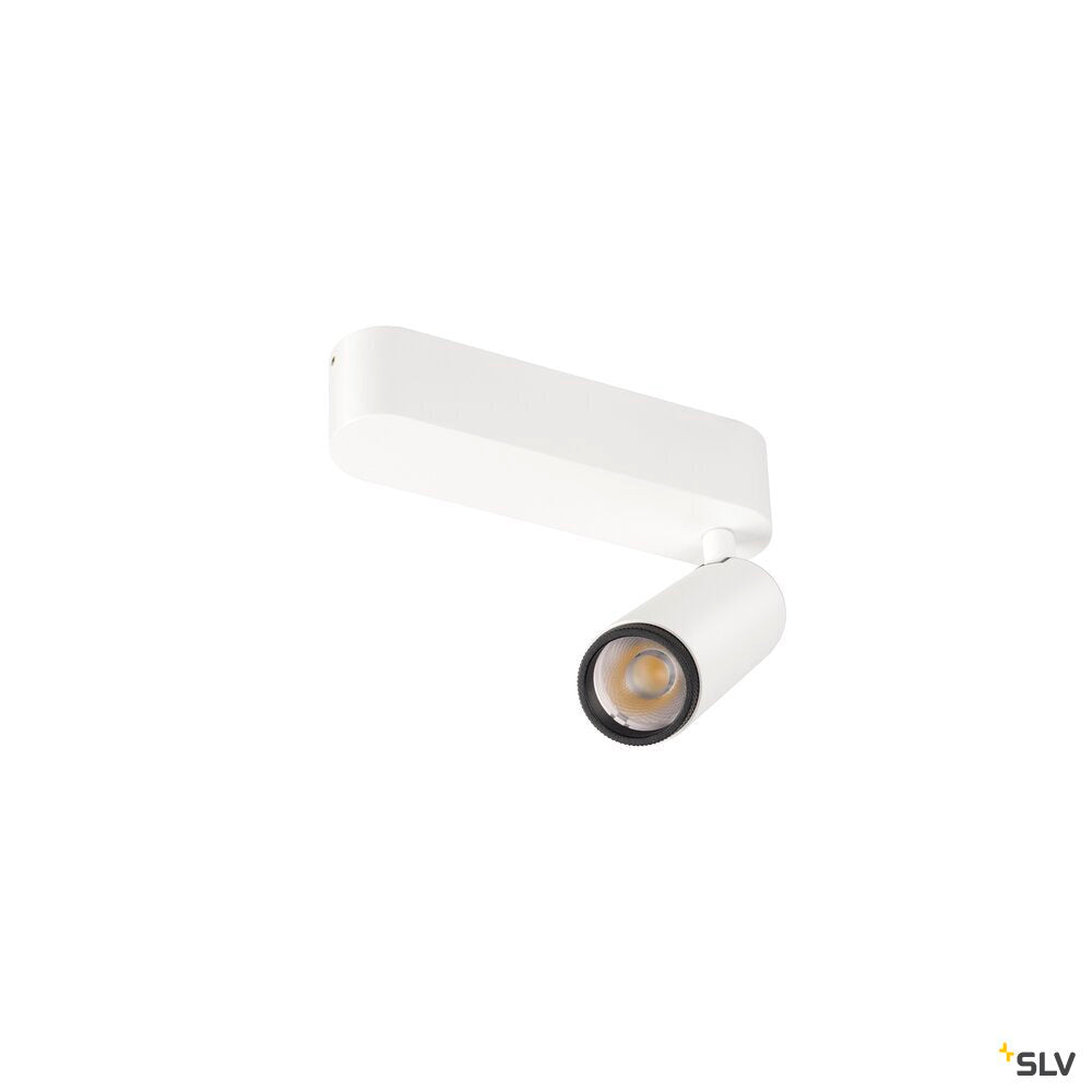 SLV GRIP! M, Ceiling-mounted light, single, PHASE, 2700K, 14W, 42°, white / black 1009068