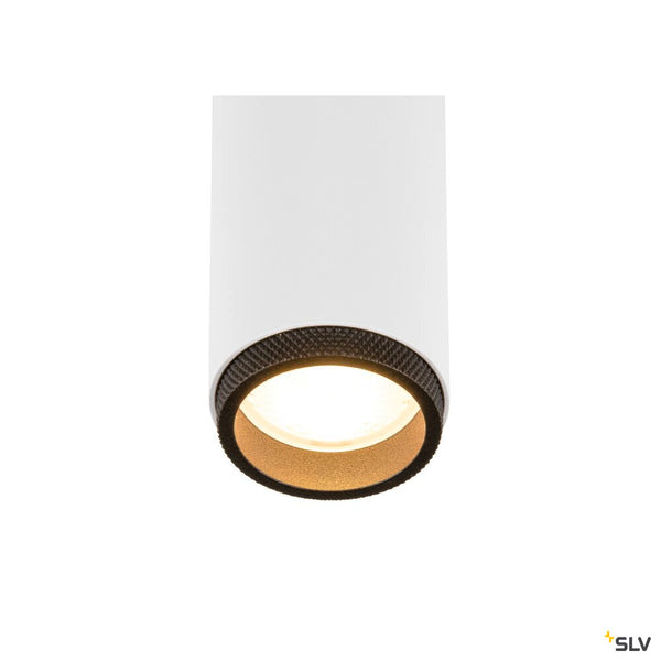 SLV GRIP! M, Ceiling-mounted light, double, PHASE, 3000K, 28W, 42°, white / black 1009077