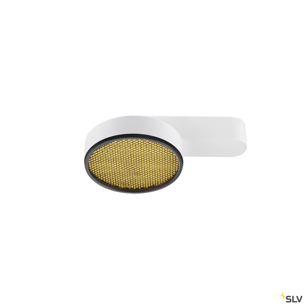 SLV GRIP! FLAT, Ceiling-mounted light, PHASE, 2700/3000 K, 15 W, white / black 1009101