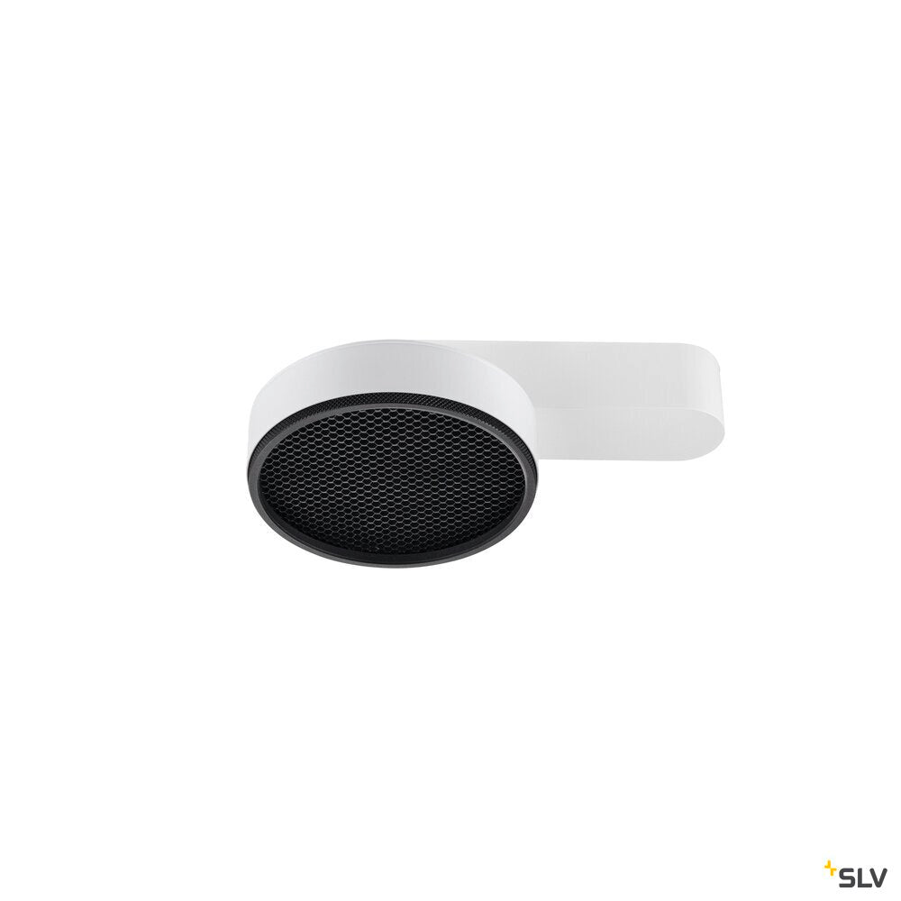 SLV GRIP! FLAT, Ceiling-mounted light, PHASE, 2700/3000 K, 15 W, white / black 1009101