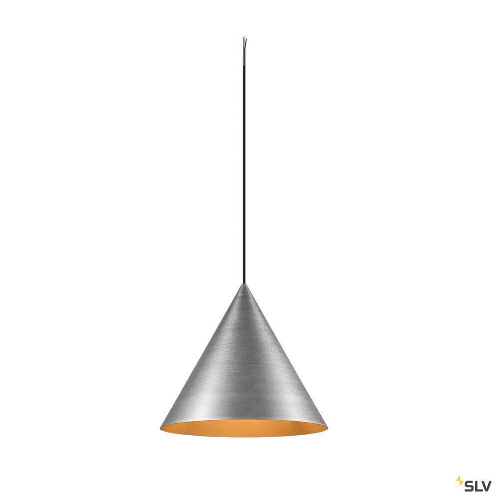SLV MAGICO 38, pendant light, E27, pendant length 180 cm, 1 x max. 10 W, aluminium 1009136