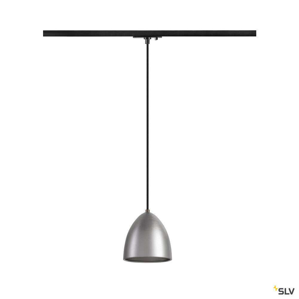 SLV PARA CONE 14, pendant light for 1-phase system, GU10, aluminium 1009140