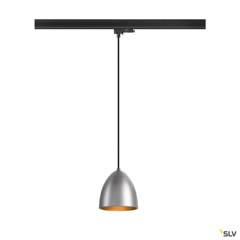 SLV PARA CONE 14, pendant light for 3-phase system, GU10, aluminium 1009141