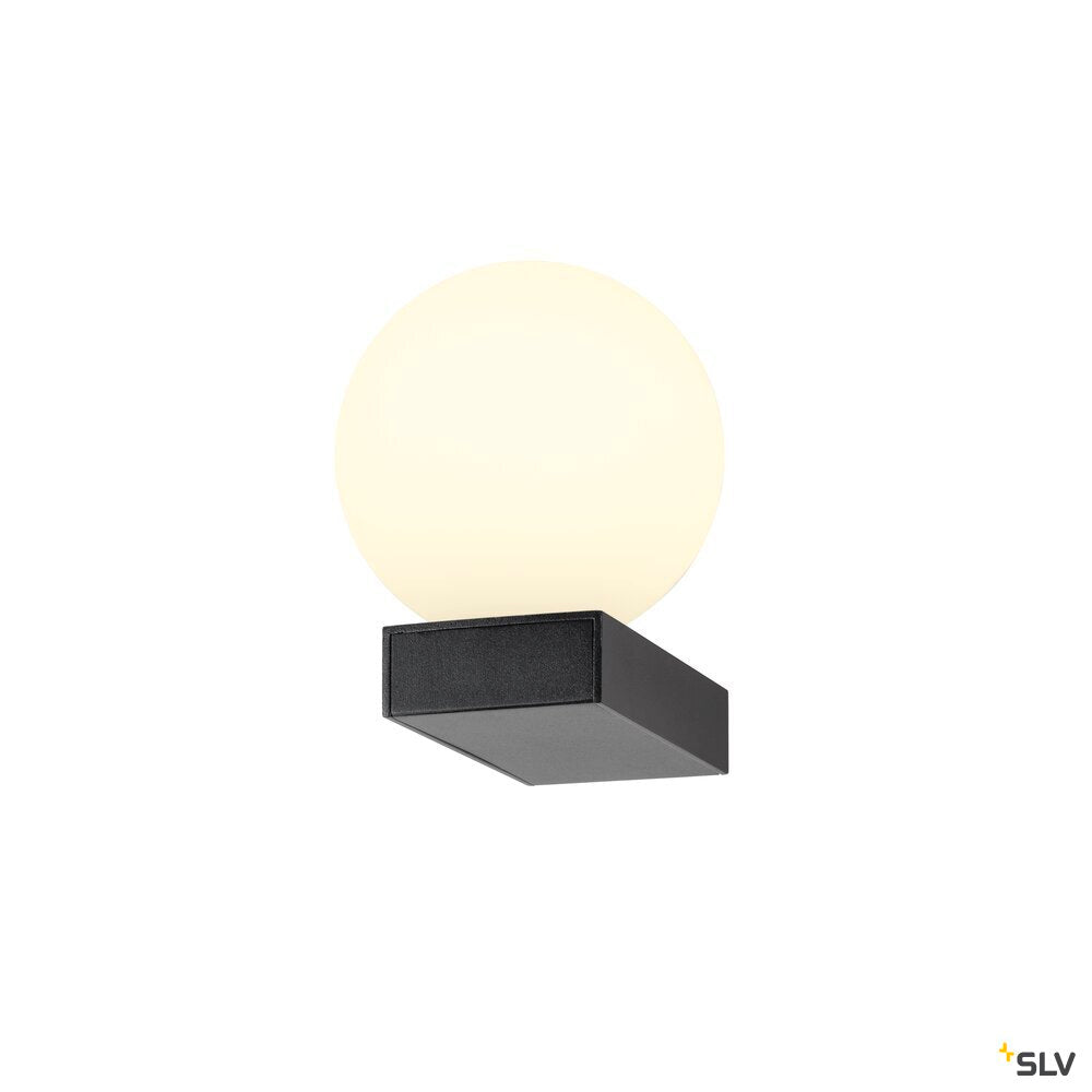 SLV SUN WL, UP, G9, wall-mounted light, round, 1 x max. 5 W, IP20, black 1009144