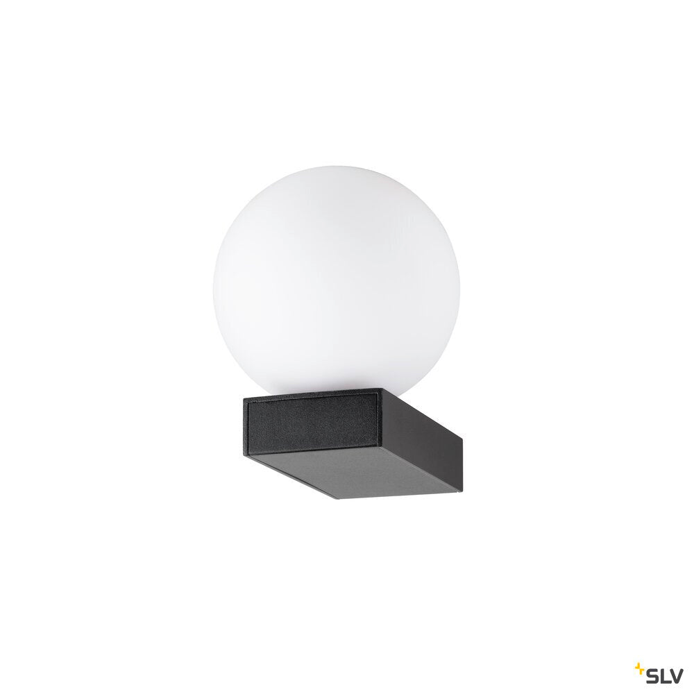 SLV SUN WL, UP, G9, wall-mounted light, round, 1 x max. 5 W, IP20, black 1009144