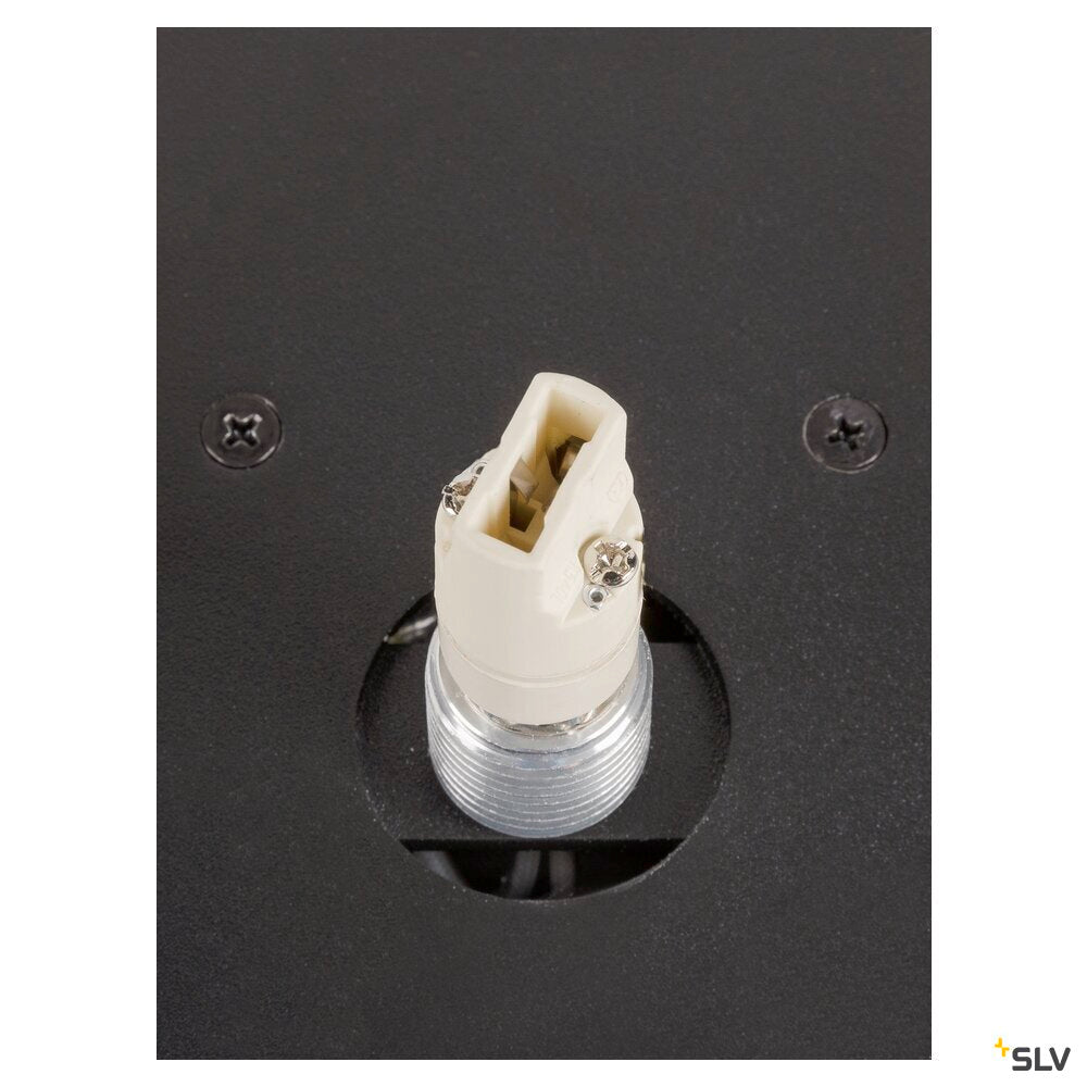 SLV SUN WL, UP, G9, wall-mounted light, round, 1 x max. 5 W, IP20, black 1009144