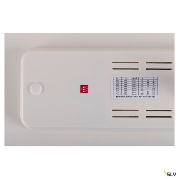 SLV SIGHT PANEL, 3~ spot, rectangular, 4000K, 38W, 70°, white 1009149