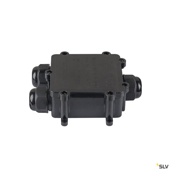SLV DASAR® XL, recessed floor light, asymmetric, 3000K, 70°/40°, IP65/IP67, square, stainless steel / black 1009171
