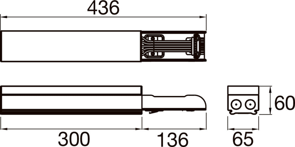 SLV EASYLIGHT, FOB 300 5 25 WH Feed out Box 300mm, 5 pole, 2.5mm2 1009232