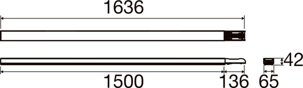 SLV EASYLIGHT, BC 1500 5 25 WH Blind Cover 1500mm, 5 pole, 2.5mm2 1009234