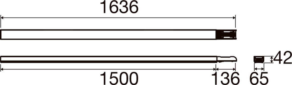 SLV EASYLIGHT, BC 1500 7 25 WH Blind Cover 1500mm, 7 pole, 2.5mm2 1009235