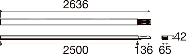 SLV EASYLIGHT, BC 2500 5 25 WH Blind Cover 2500mm, 5 pole, 2.5mm2 1009236