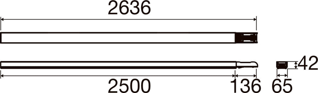 SLV EASYLIGHT, BC 2500 7 25 WH Blind Cover 2500mm, 7 pole, 2.5mm2 1009237