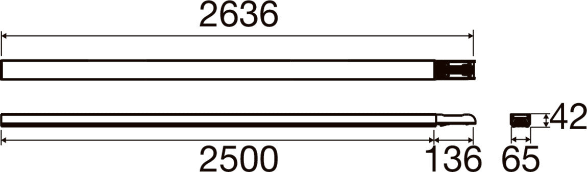SLV EASYLIGHT, BC 2500 7 25 WH Blind Cover 2500mm, 7 pole, 2.5mm2 1009237