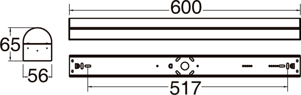 SLV BATTEN P 600 28, 830/840/850 WH 1009251