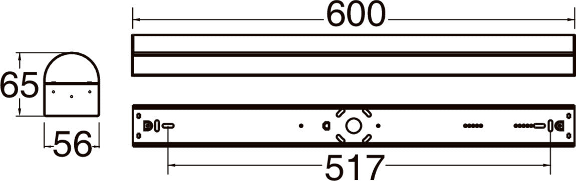 SLV BATTEN P 600 28, 830/840/850 WH 1009251