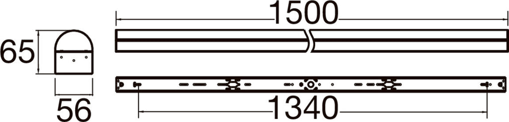 SLV BATTEN P 1500 72, 830/840/850 WH EM 3H 1009256