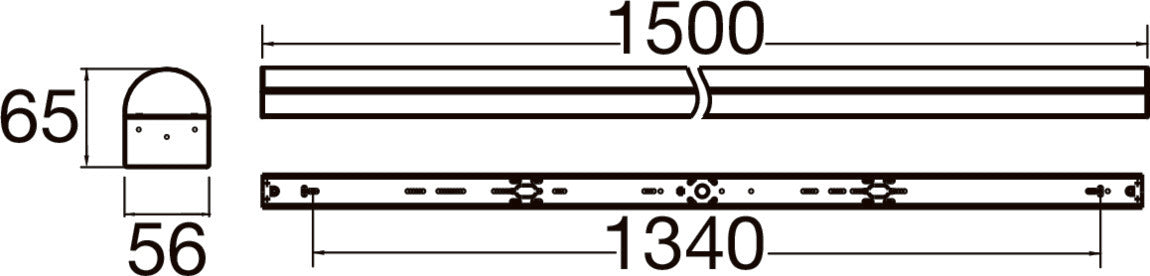 SLV BATTEN P 1500 72, 830/840/850 WH EM 3H 1009256