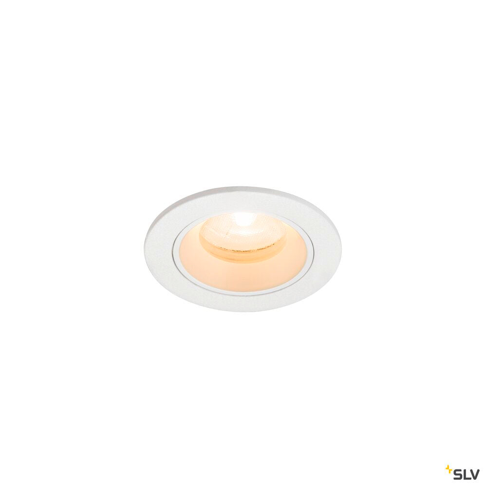SLV NUMINOS® XS, Recessed ceiling light, 2700 K, 20°, IP20, round, white 1009281