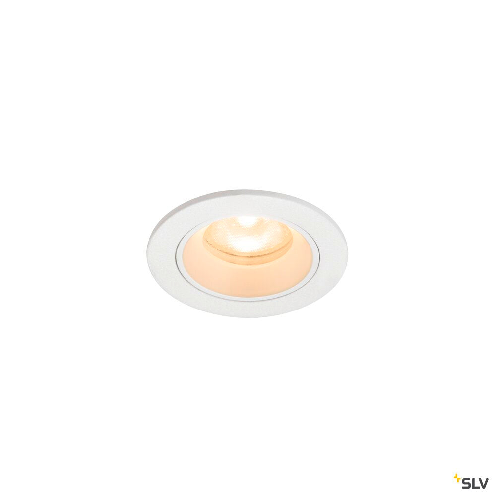 SLV NUMINOS® XS, Recessed ceiling light, 2700 K, 55°, IP20, round, white 1009287