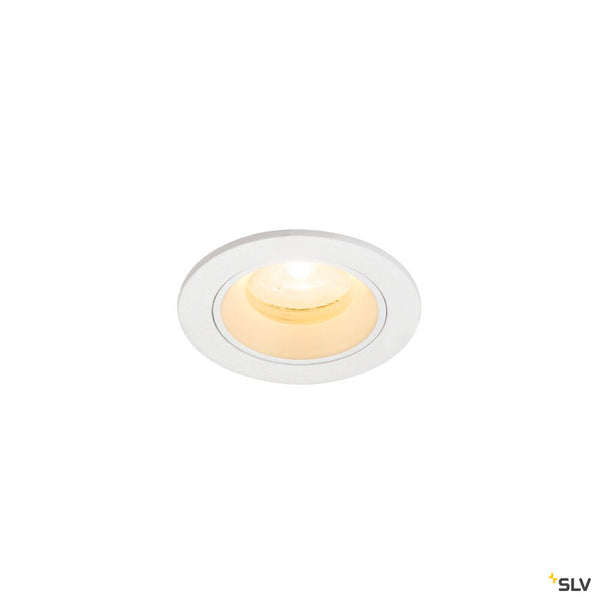 SLV NUMINOS® XS, Recessed ceiling light, 3000 K, 20°, IP20, round, white 1009299
