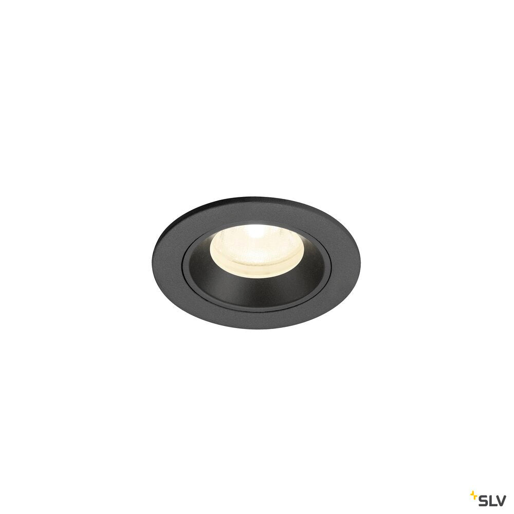SLV NUMINOS® XS, Recessed ceiling light, 4000 K, 40°, IP20, round, black 1009310