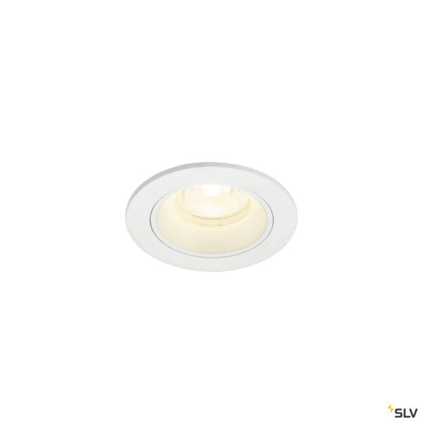 SLV NUMINOS® XS, Recessed ceiling light, 4000 K, 40°, IP20, round, white 1009320