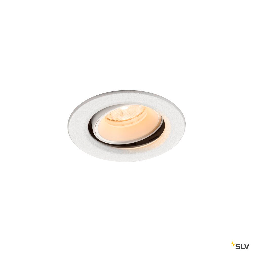 SLV NUMINOS® MOVE XS, Recessed ceiling light, 2700 K, 20°, IP20, round, white 1009335