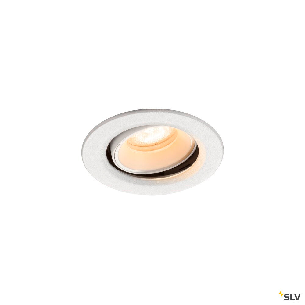 SLV NUMINOS® MOVE XS, Recessed ceiling light, 2700 K, 55°, IP20, round, white 1009341