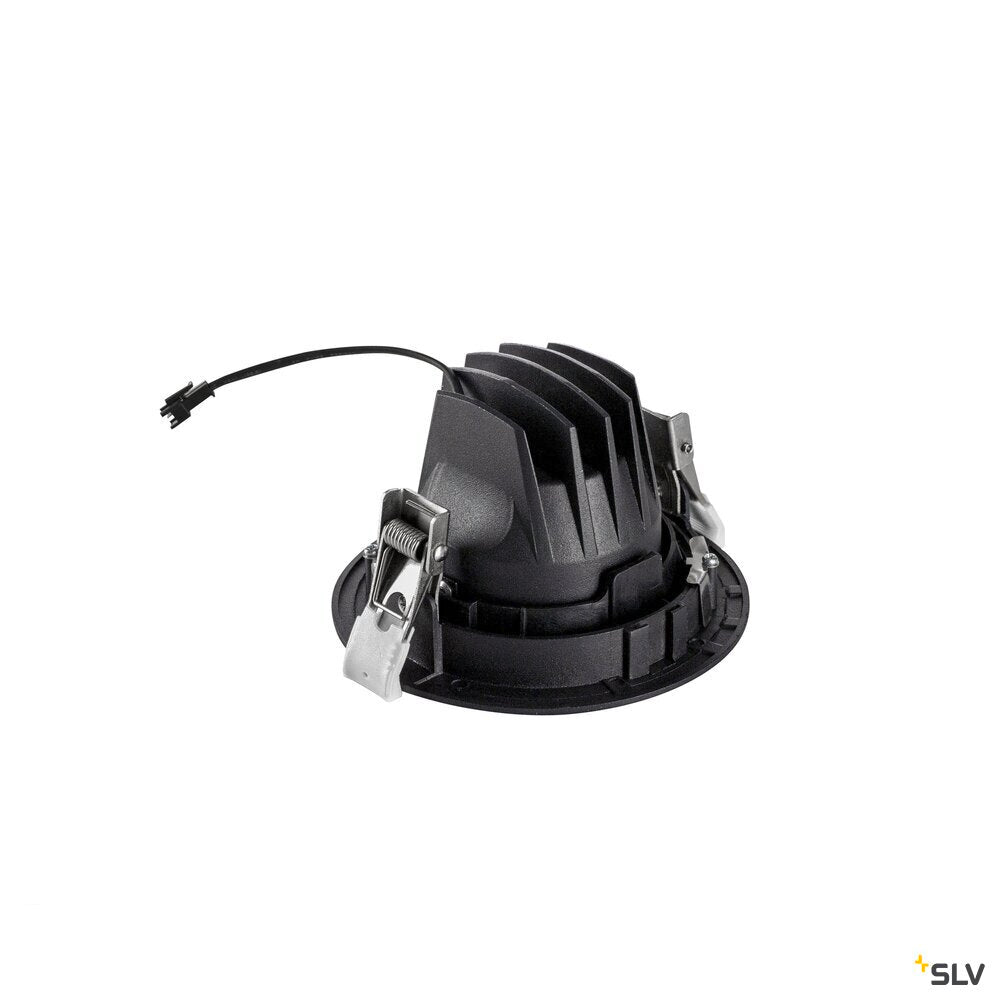 SLV NUMINOS® MOVE XS, Recessed ceiling light, 3000 K, 55°, IP20, round, black / white 1009350
