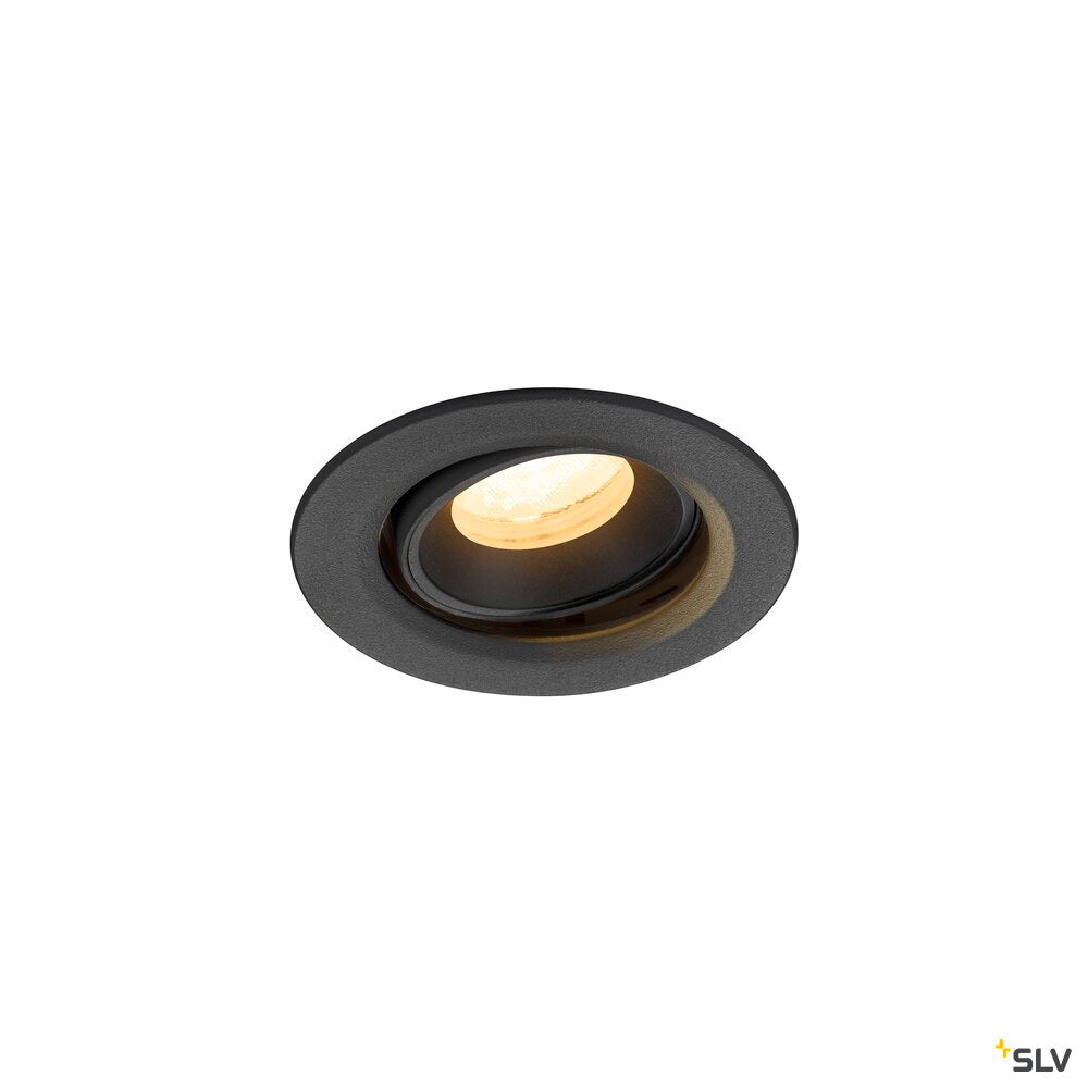 SLV NUMINOS® MOVE XS, Recessed ceiling light, 4000 K, 40°, IP20, round, black 1009364