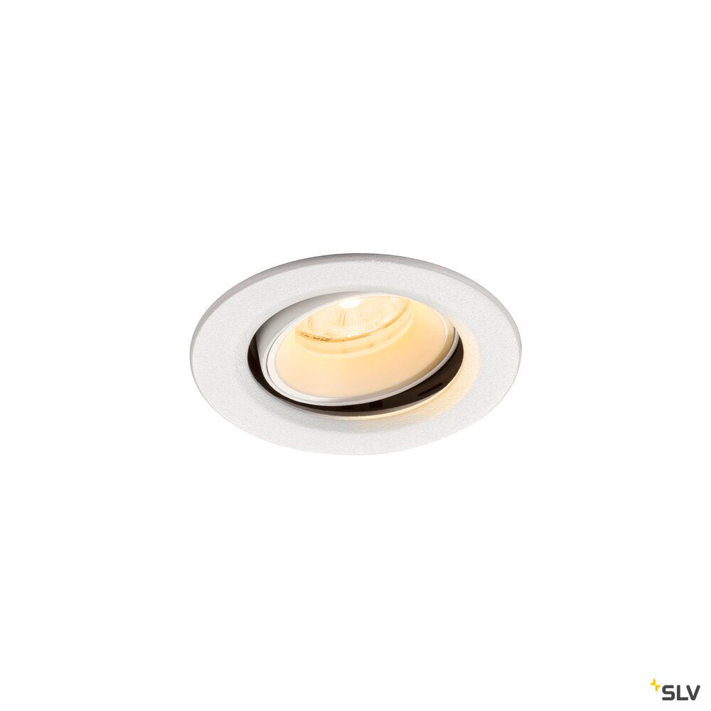 SLV NUMINOS® MOVE XS, Recessed ceiling light, 4000 K, 20°, IP20, round, white 1009371