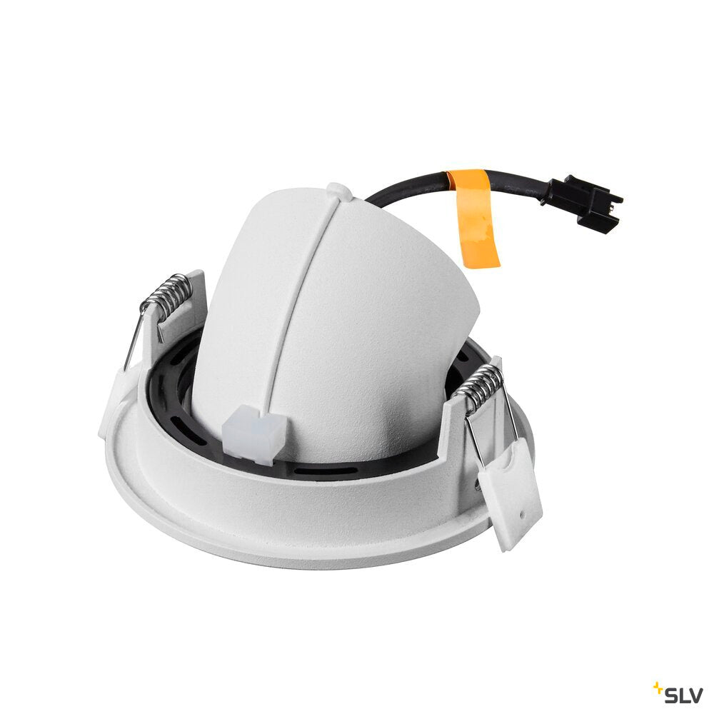 SLV NUMINOS® GIMBLE S, Recessed ceiling light, 4000 K, 40°, IP20, round, white 1009428