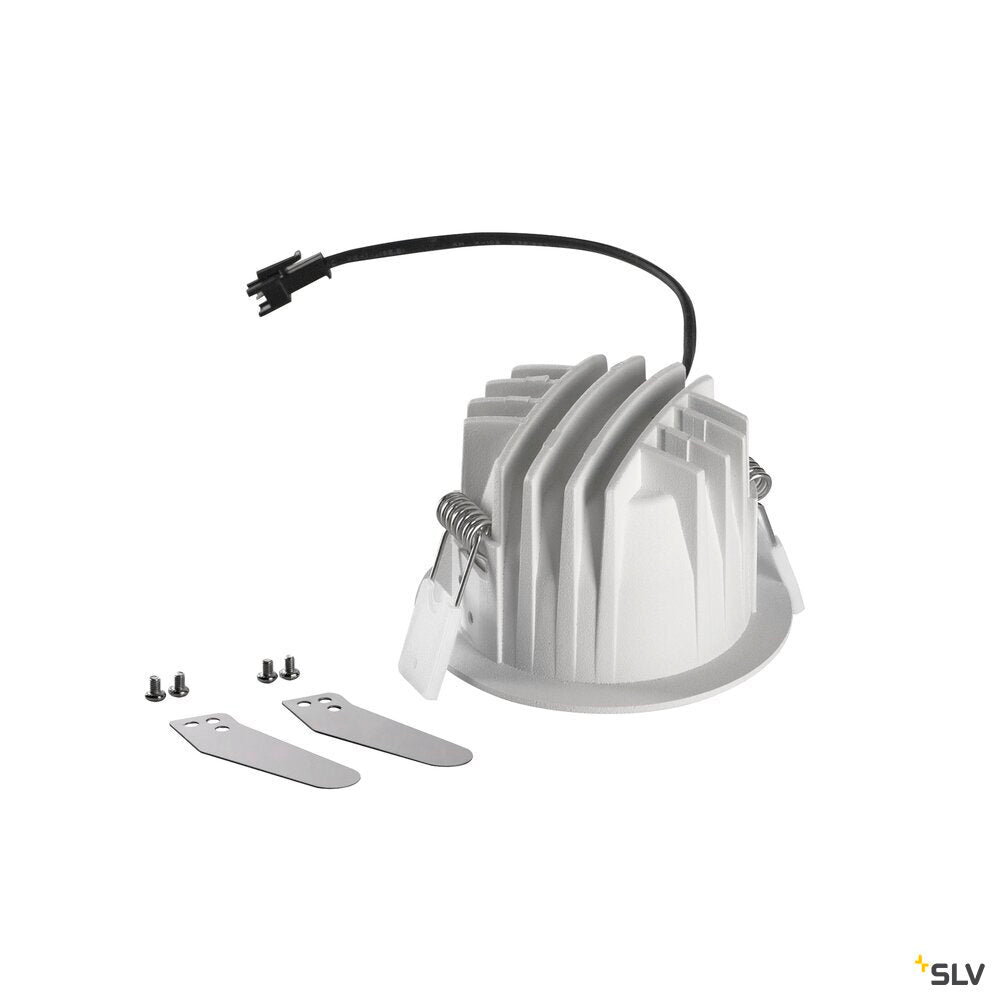 SLV NUMINOS® S, Recessed ceiling light, 3000 K, 20°, IP20, round, white 1009461