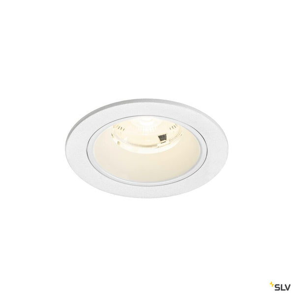 SLV NUMINOS® S, Recessed ceiling light, 4000 K, 20°, IP20, round, white 1009479