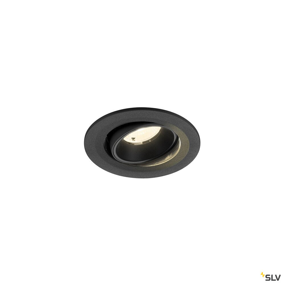 SLV NUMINOS® MOVE S, Recessed ceiling light, 4000 K, 20°, IP20, round, black 1009526