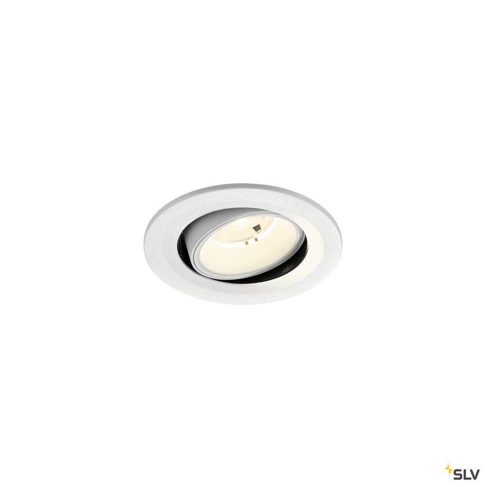SLV NUMINOS® MOVE S, Recessed ceiling light, 4000 K, 20°, IP20, round, white 1009533
