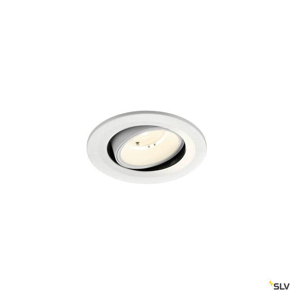 SLV NUMINOS® MOVE S, Recessed ceiling light, 4000 K, 40°, IP20, round, white 1009536
