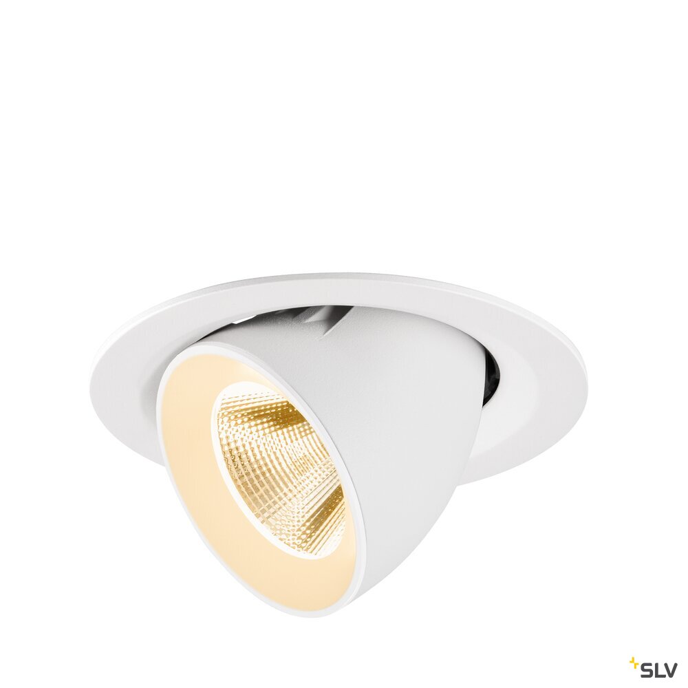 SLV NUMINOS® GIMBLE M, Recessed ceiling light, 2700 K, 20°, white 1009551