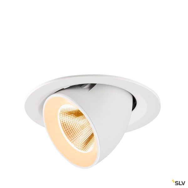 SLV NUMINOS® GIMBLE M, Recessed ceiling light, 2700 K, 20°, white 1009551