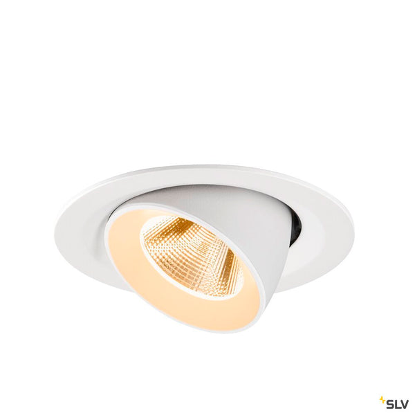 SLV NUMINOS® GIMBLE M, Recessed ceiling light, 2700 K, 20°, white 1009551