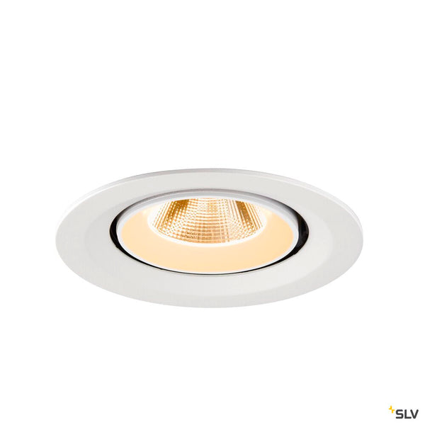 SLV NUMINOS® GIMBLE M, Recessed ceiling light, 2700 K, 20°, white 1009551