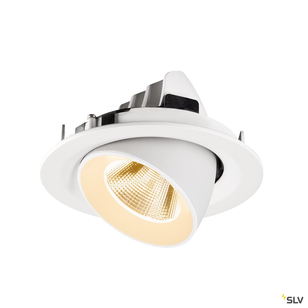 SLV NUMINOS® GIMBLE M, Recessed ceiling light, 2700 K, 20°, white 1009551