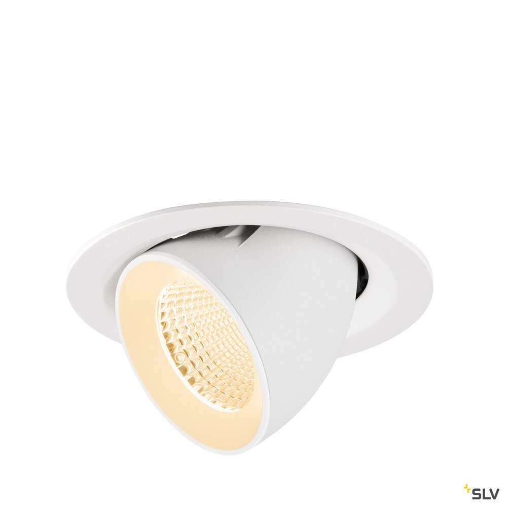 SLV NUMINOS® GIMBLE M, Recessed ceiling light, 2700 K, 40°, white 1009554