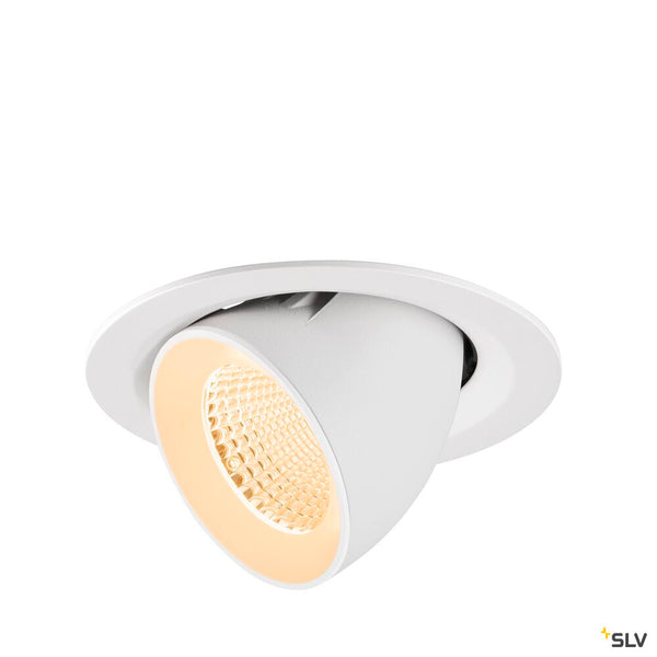 SLV NUMINOS® GIMBLE M, Recessed ceiling light, 2700 K, 40°, white 1009554