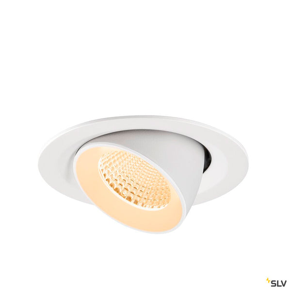 SLV NUMINOS® GIMBLE M, Recessed ceiling light, 2700 K, 40°, white 1009554