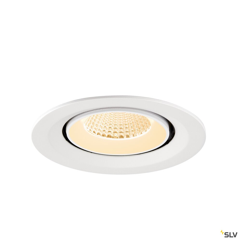 SLV NUMINOS® GIMBLE M, Recessed ceiling light, 2700 K, 40°, white 1009554