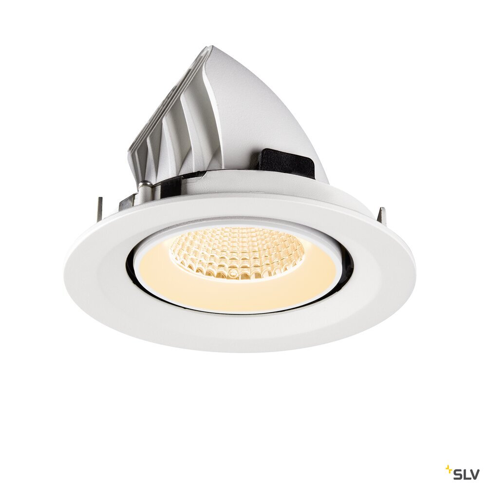 SLV NUMINOS® GIMBLE M, Recessed ceiling light, 2700 K, 40°, white 1009554